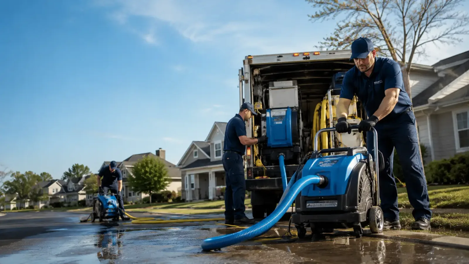 Flood Damage Cleanup in Kirtland Afb, NM